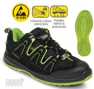 Bezpečnostné sandále ADAMANT ALEGRO GREEN S1P ESD (EN ISO)