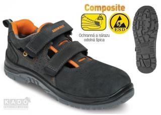 Bezpečnostné sandále ADAMANT TOBLER S1 ESD (EN ISO 20345 - S)