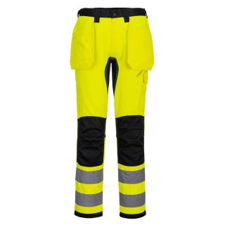 CD889 - WX2 Eco Hi-Vis holster vreckové nohavice Portwest Žltá/čierna