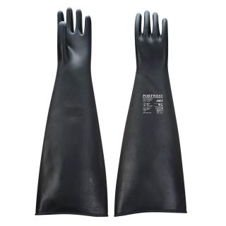 Chemické latexové pracovné rukavice A803 Portwest čierne