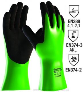 Chemické pracovné rukavice ATG MAXICHEM 56-630 atg DOPREDAJ