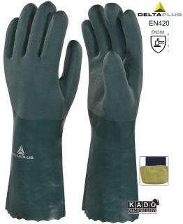 Chemické pracovné rukavice DELTAPLUS PVCGRIP35 ZELENÉ