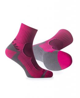 Dámske športové ponožky FLORET ARDON TREK NEON rúžové