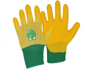 Detské pracovné rukavice DRAGO CXS žlté (DETSKÉ RUKAVICE)