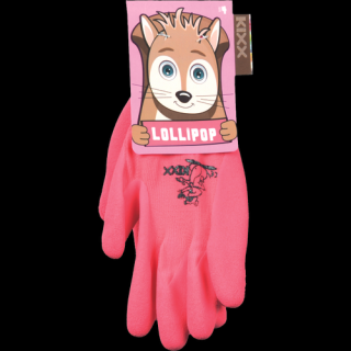 Detské pracovné rukavice LOLLIPOP PINK KIXX (DETSKÉ RUKAVICE)