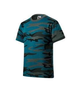 Detské tričko CAMOUFLAGE MALFNI 160g C1 camouflage petrol