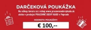 ELEKTRONICKÁ DARČEKOVÁ POUKÁŽKA V HODNOTE €100,--