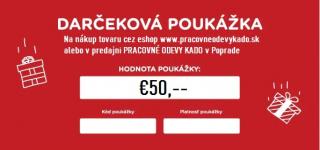 ELEKTRONICKÁ DARČEKOVÁ POUKÁŽKA V HODNOTE €50,--