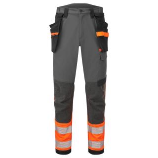 EV442-EV4 Hi-Vis Stretch Holster nohavice triedy 1 Portwest oranžová/sivá