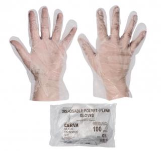 Jednorázové mikroténové rukavice DUCK TDK balenie 100ks