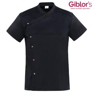 Kuchársky strečový tričko RONDON Lapo GIBLORS čierny