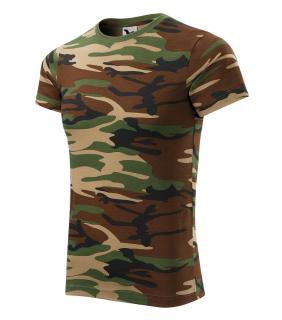 maskáčové tričko malfini 33 CAMOUFLAGE BROWN