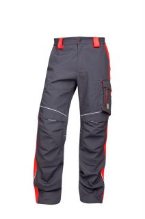 Montérkové nohavice do pásu NEON ARDON sivo/červené (+)