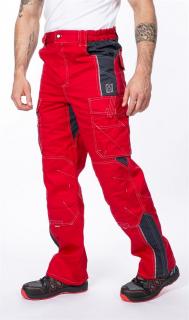Montérkové nohavice VISION 02 ARDON do pása červeno/sivé 170cm