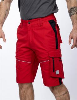 Montérkové šortky s odvetrávaním URBAN+ ARDON červené (+)