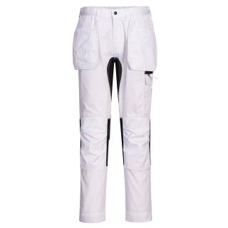 Montérkové strečové nohavice CD883 - WX2 Holster biele