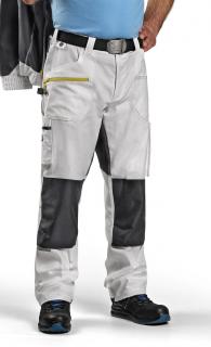 Montérkové strečové nohavice STRETCH CXS bielo/sivé