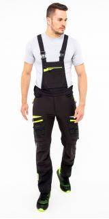 Montérkové strečové trakové slim fit nohavice DX441 PORTWEST čierne