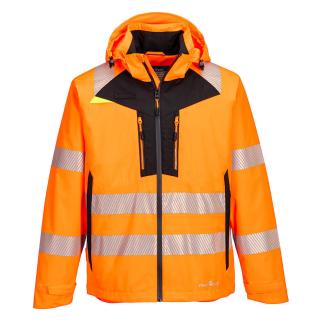 Nepremokavá priedušná reflexná bunda DX462 Hi-Vis Rain oranžová