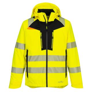 Nepremokavá priedušná reflexná bunda Portwest DX462 Hi-Vis Rain žltá