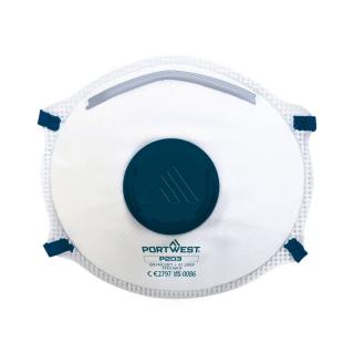 P203 - Časticový respirátor FFP2 Dolomit s výdychovým ventilom (10ks) Portwest