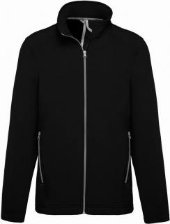 Pánska bunda 2 Layers Softshell Jacket čierna