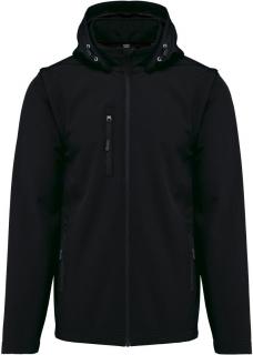 Pánska bunda Kariban Softshell Jacket 2v1 čierna