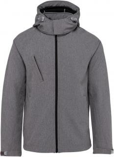 Pánska bunda Kariban Softshell Jacket marl gray