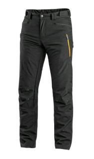 Pánske softshell nohavice AKRON CXS čierno/žltá