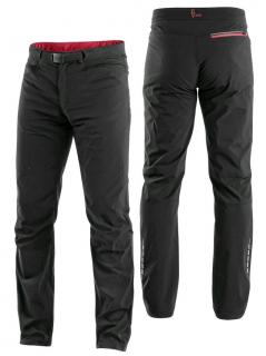 Pánske trekové nohavice s opaskom OREGON CXS čierno/červené DOPREDAJ