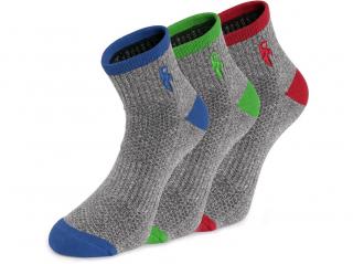 Ponožky CXS PACK sivé, 3 páry v balení