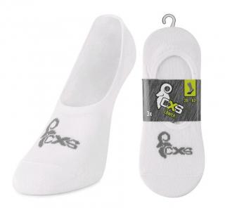 Ponožky nizke LOWER CXS ťapky biele 3 páry/bal