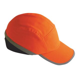 Pracovná bezpečnostná čiapka HI-VIS PW79 oranžová/tm. modrá