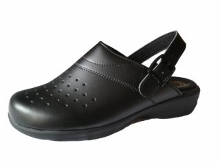Pracovná rehabilitačná obuv BAREA - zdravotné sandále 888044 čierna ()