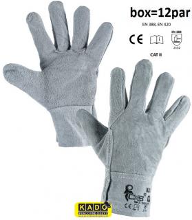 Pracovné celokožené rukavice KALA CXS veľkosť 10