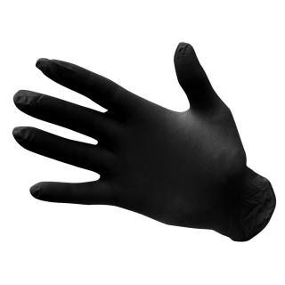 Pracovné jednorázové nitrilové rukavice A925 PW nepudr čierne