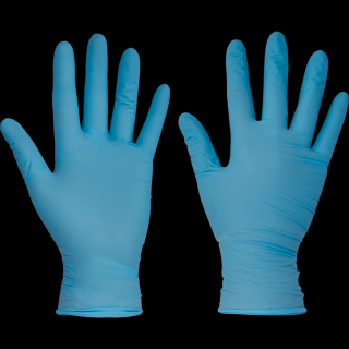Pracovné jednorázové nitrilové rukavice BARBARY ČERVA PUDR