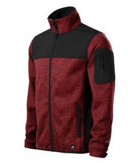 Pracovné odevy - 550 softshellová bunda Casual Malfini Rimeck C4 knit malboro red