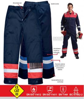 Pracovné odevy-Antistatické nohavice FR56 pas s nehorľavou úpravou PORTWEST