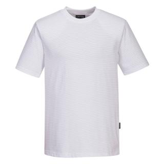 Pracovné odevy - Antistatické tričko AS20 PORTWEST ESD biele