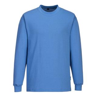 Pracovné odevy - Antistatické tričko dlhý rukáv AS22 PORTWEST ESD modré