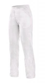 Pracovné odevy-dámske bavlnené nohavice DARJA CXS biele do gumičky