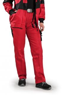Pracovné odevy - Dámske nohavice CXS LUXY ELENA červené