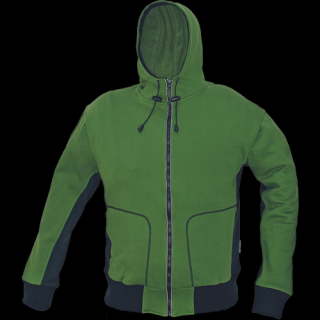 Pracovné odevy - Mikina STANMORE s kapucňou zelená/čierna