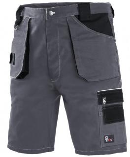 Pracovné odevy - Montérkové šortky DAVID ORION CXS šedo-šierne