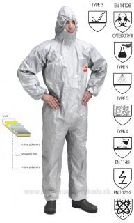 Pracovné odevy - Ochranný oblek TYVEK TYCHEM 6000 F