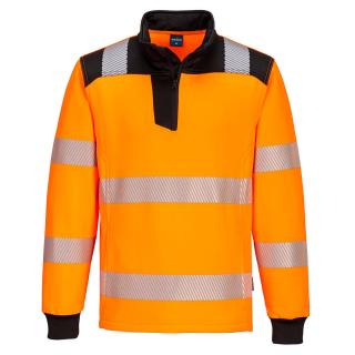 Pracovné odevy - reflexná mikina Hi-Vis PW326 PORTWEST oranž
