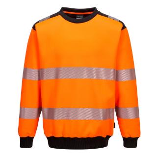 Pracovné odevy - reflexná mikina Hi-Vis PW379 PORTWEST oranžová