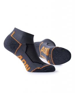 Pracovné odevy - rýchloschnúce  Ponožky ADN sivo/oranžové