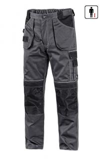 Pracovné odevy-skrátené Nohavice ORION TEODOR CXS do pasu sivo-čierne 170-176cm